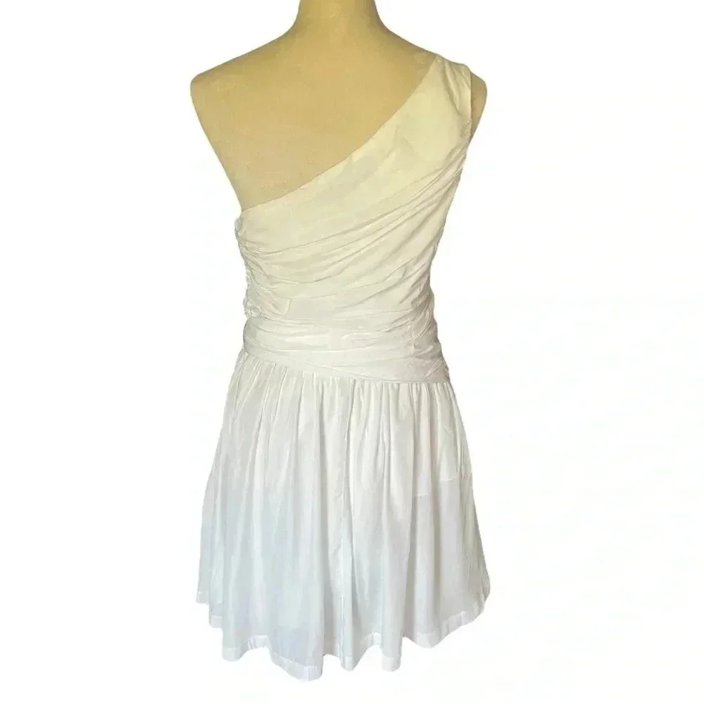 Do+Be Silk Petal And Pup Gilbert One Shoulder Dress Sz L Lightweight Relax Flowy - Picture 4 of 7